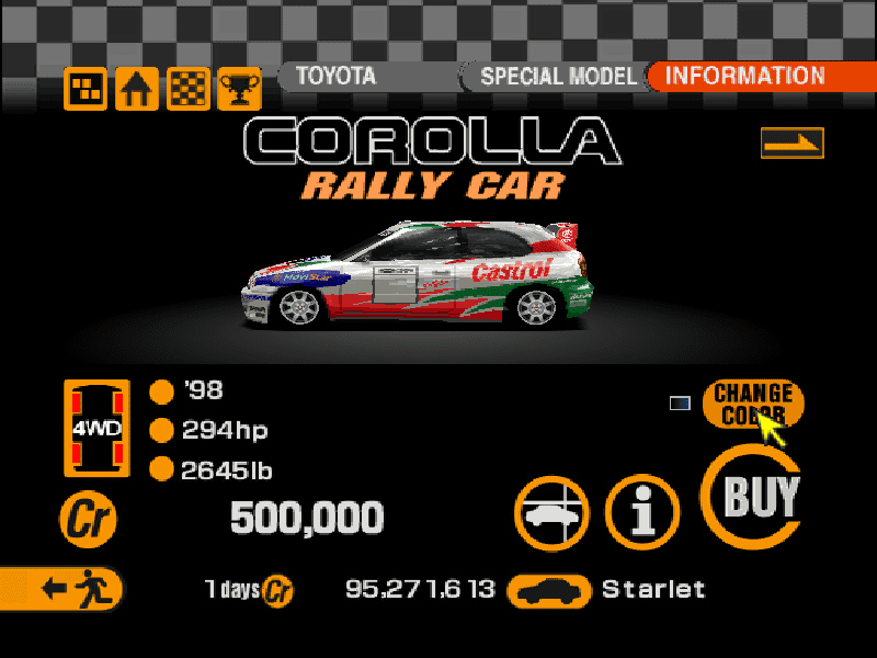 Toyota Corolla Rally Car