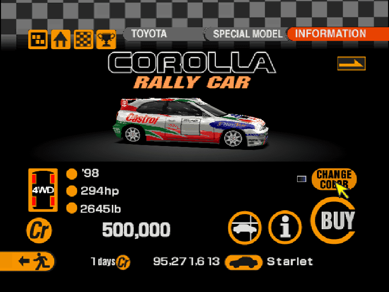 Toyota Corolla Rally Car