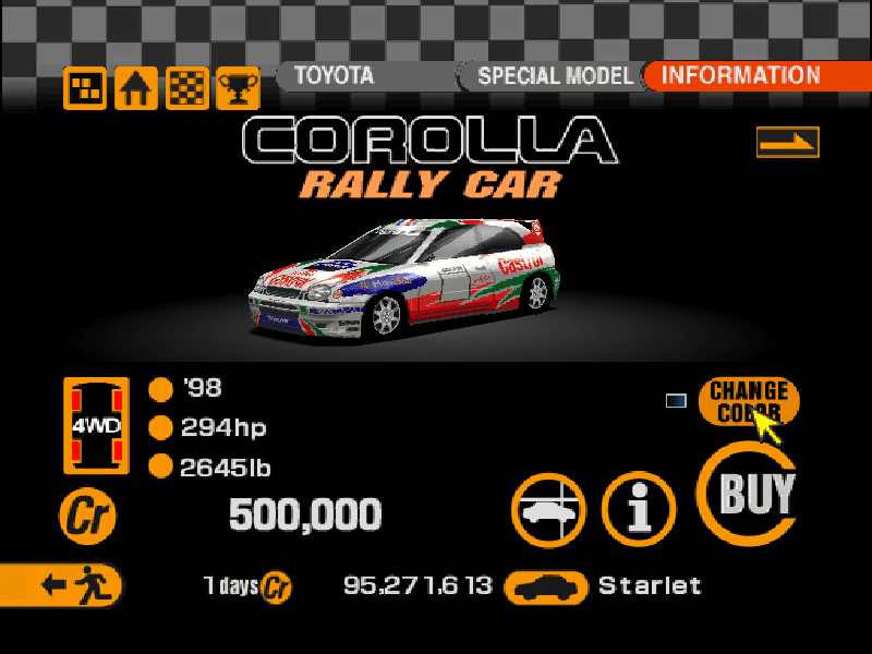 Toyota Corolla Rally Car