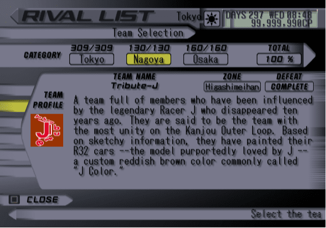 Tribute-J Team Profile