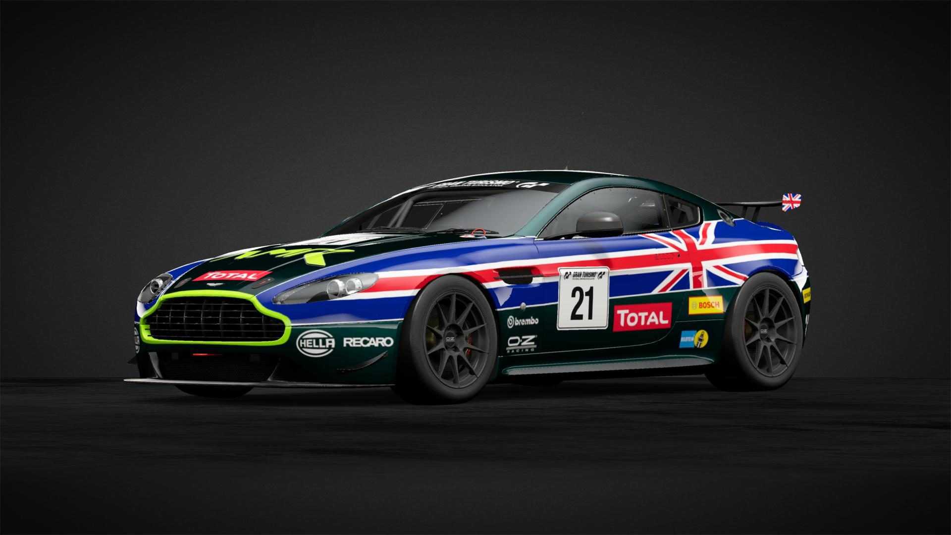 UK Flag Aston Martin Vantage