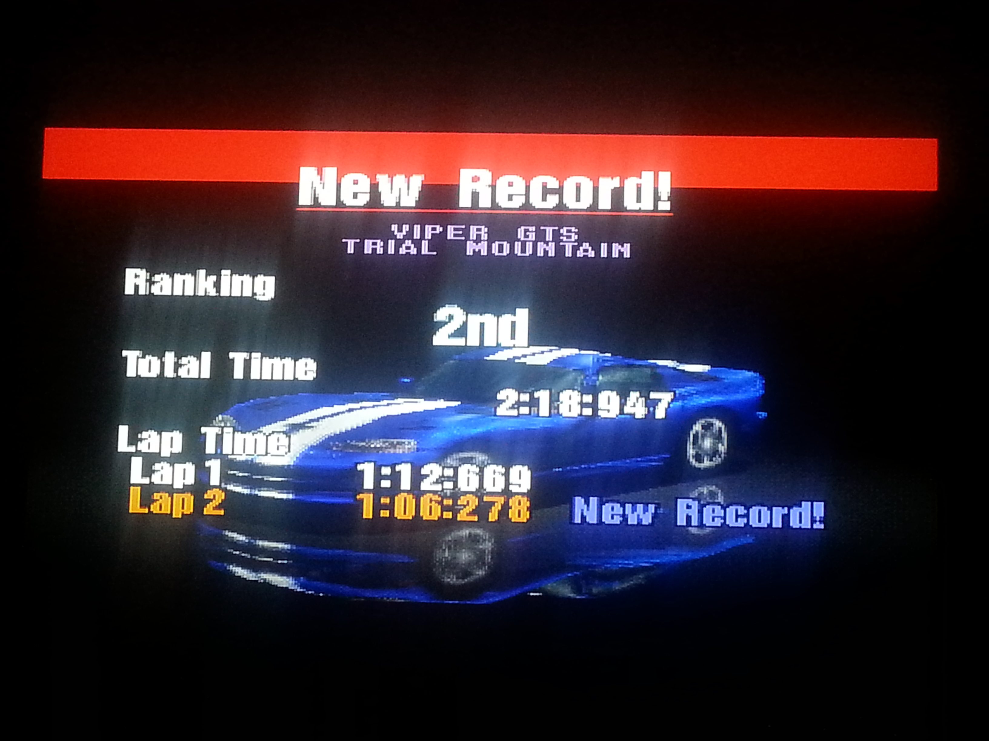 Viper GTS Trial Mountain 1:06.278