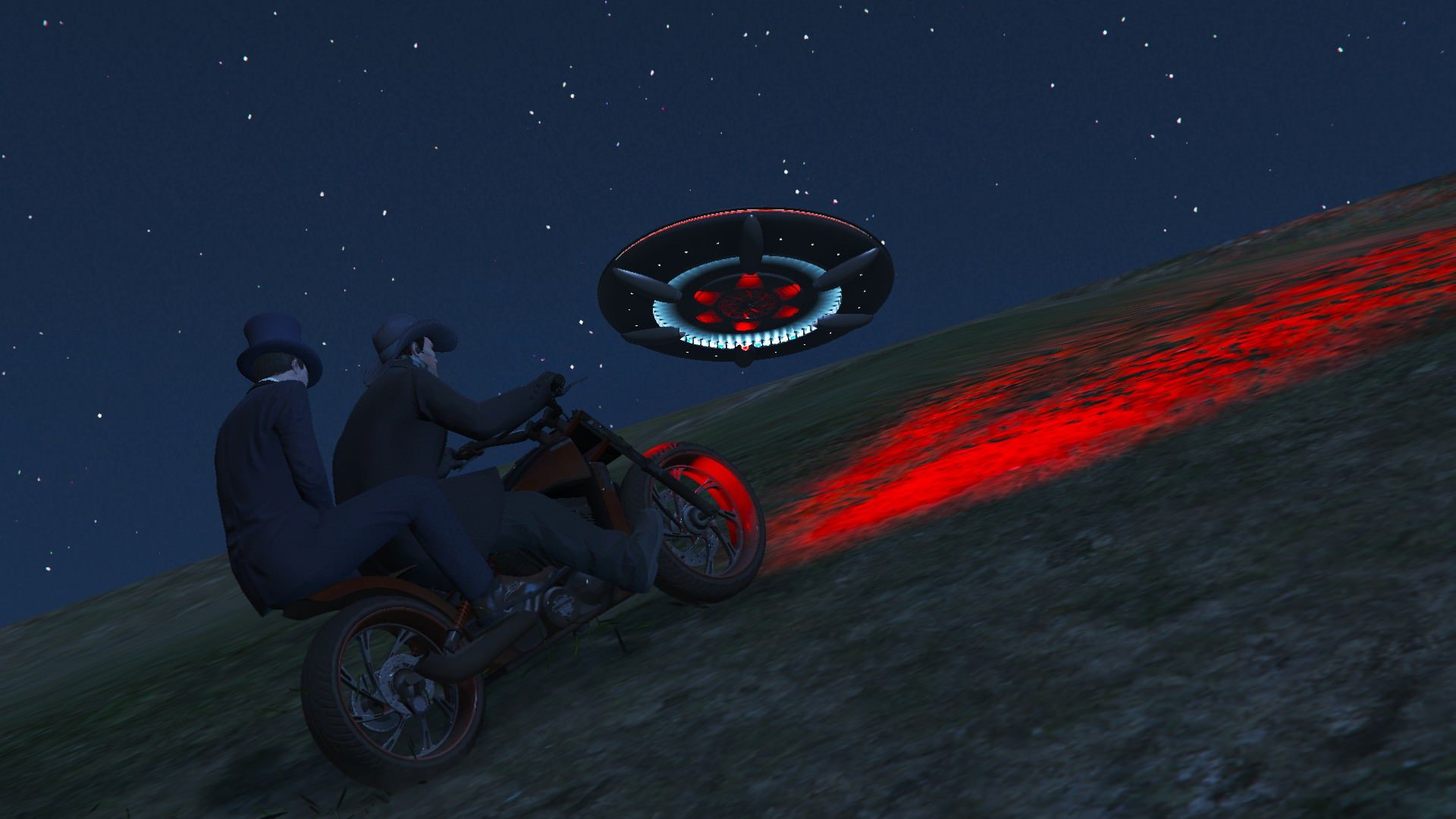 We're just going to go get some UFO sightings after Not!Christine had a second go at me 3