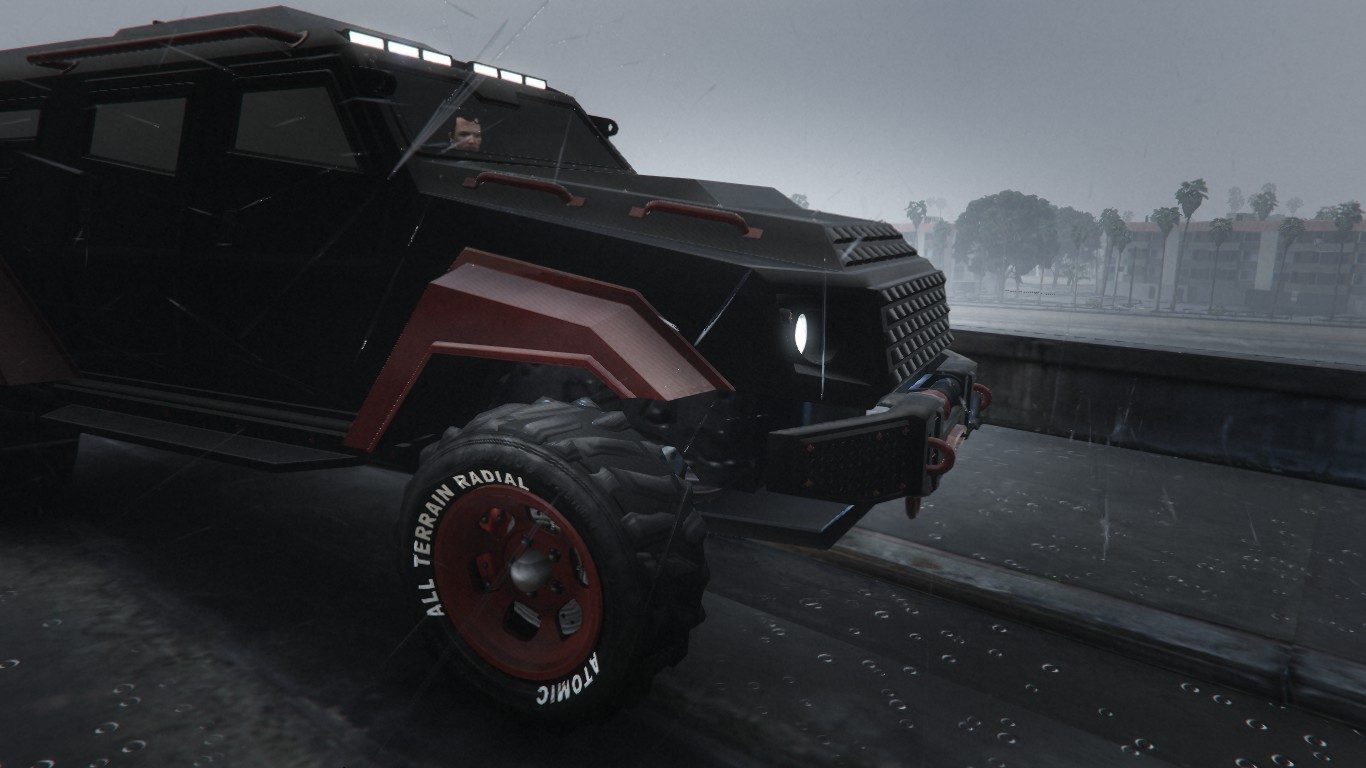 Wet windy days in Los Santos, featuring Insurgent 2