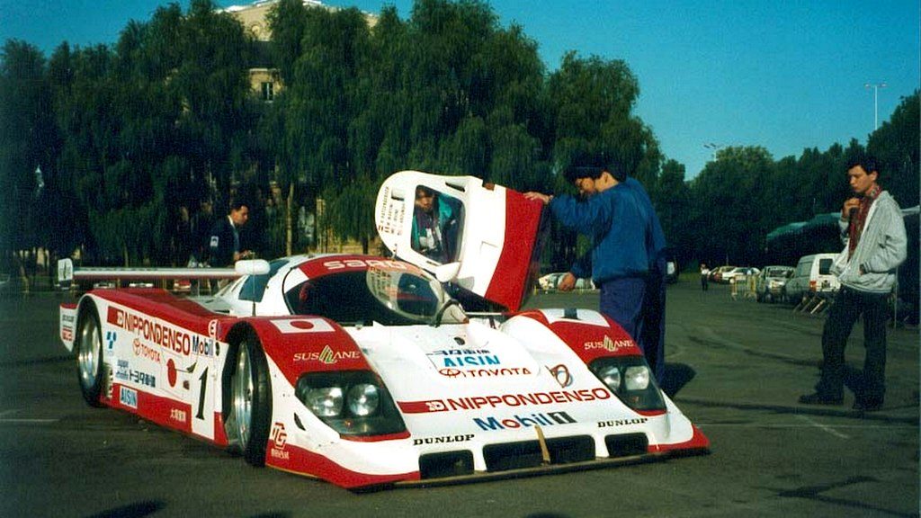 Photo Vintage Originale Des 24 Heures Du Mans 1994 : Andskar, Fouche, Wollek Et La Toyota 94C-V