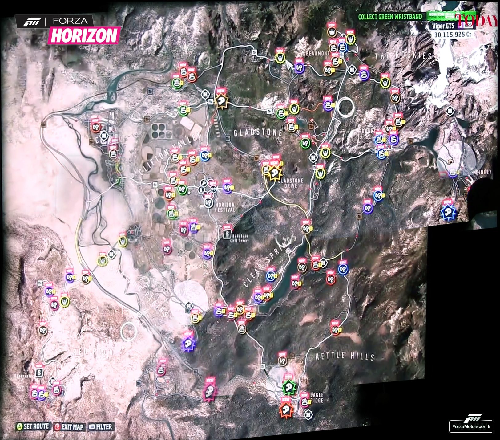 Forza Horizon 1 Map