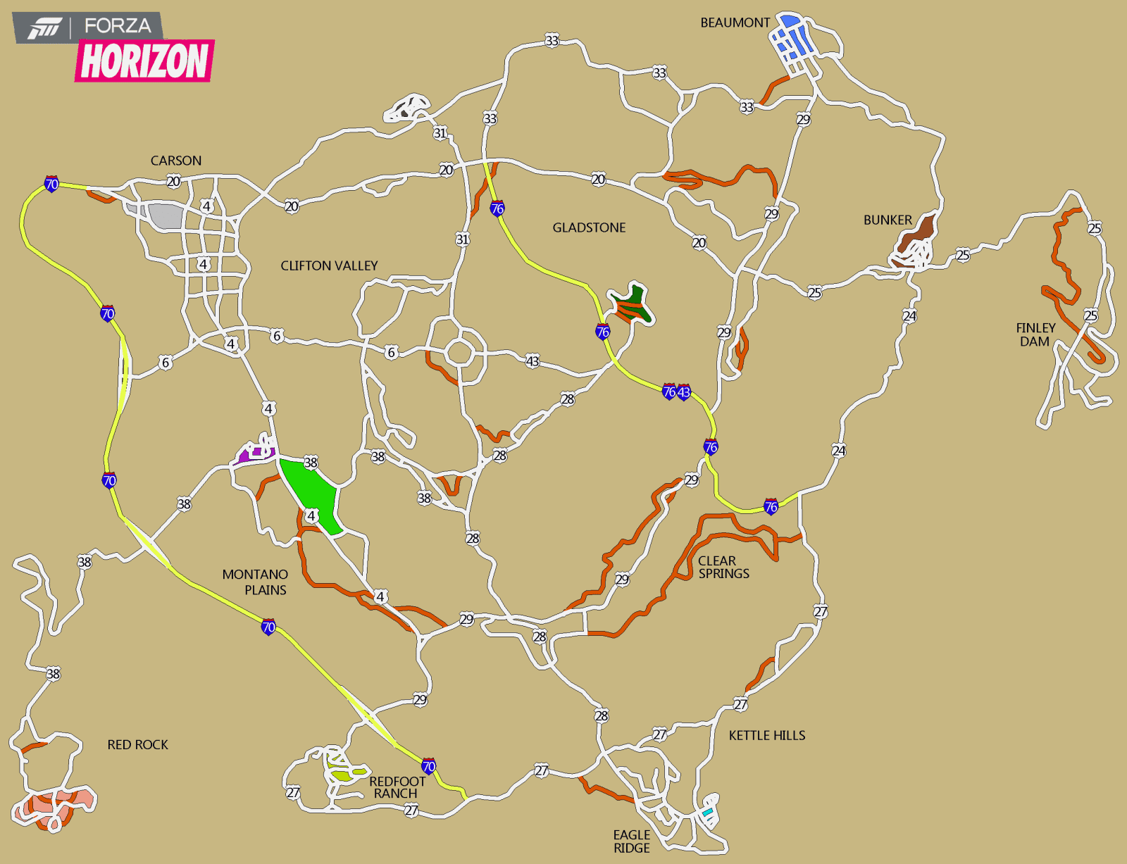 Forza Horizon Road Atlas