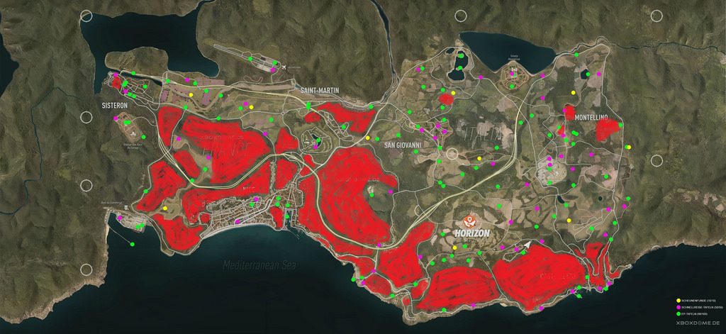 Here's the Full Forza Horizon 4 Map (Covered in Snow) – GTPlanet