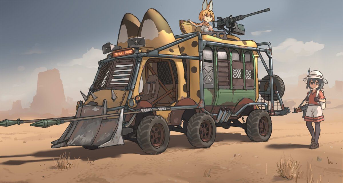 __kaban_and_serval_kemono_friends_and_mad_max_drawn_by_xiao_qiang_overseas__98021099d5da81b72ed28eda53ae2f7b.jpg