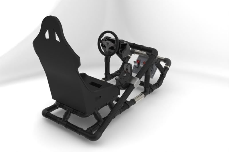 Eddy S Pvc Rig From Start To Finish Inspired By Simul8r Now With Insturctions Gtplanet - Diy Sim Racing Cockpit Plans Pvc