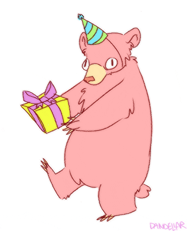 birthday_bear_got_a_present_by_dandeliar-d5etaqe.gif