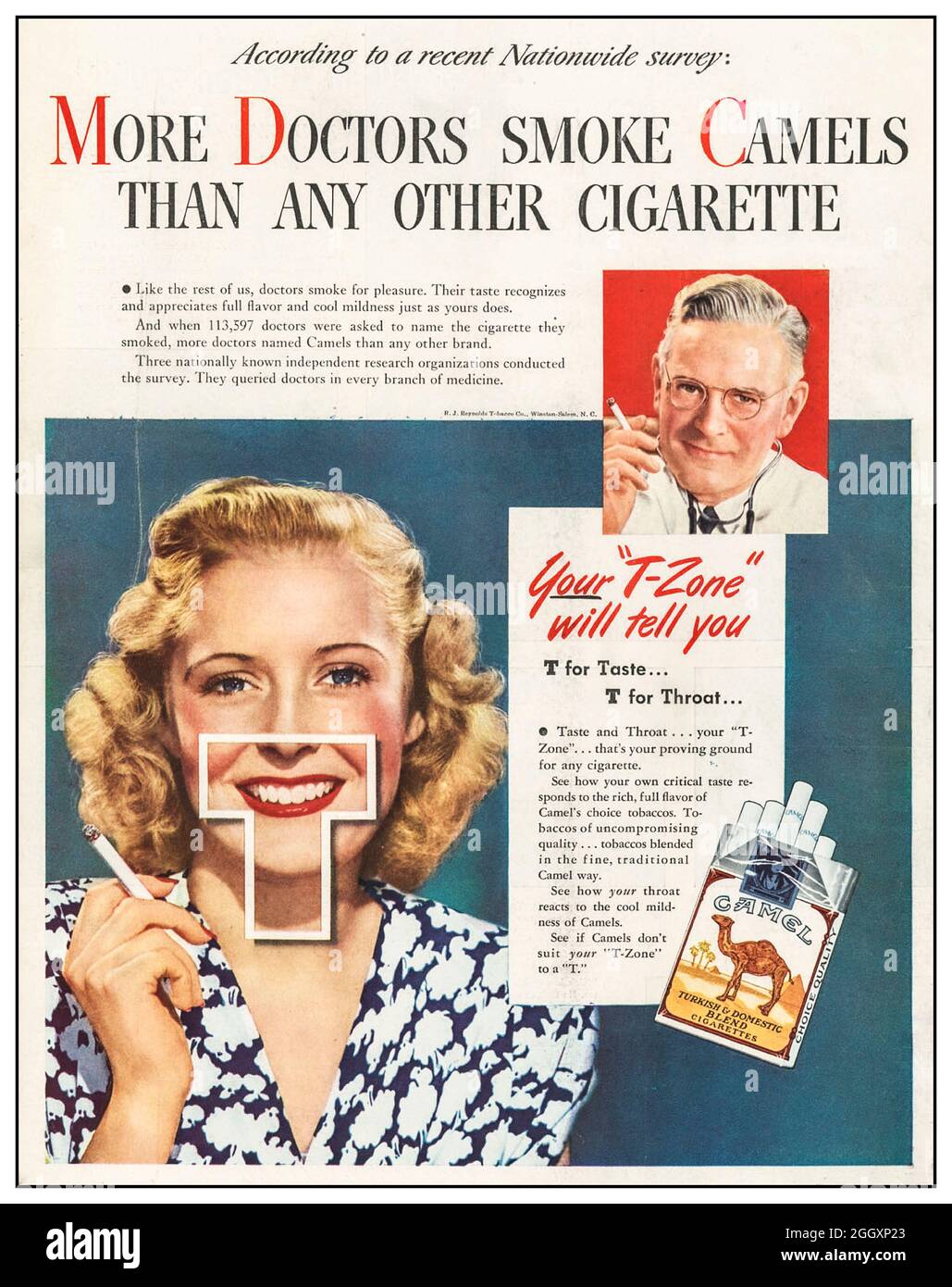 1950s-vintage-cigarette-advertising-for-camel-cigarettes-with-a-product-endorsement-by-a-doctor-more-doctors-smoke-camels-than-any-other-cigarette-america-usa-2GGXP23.jpg