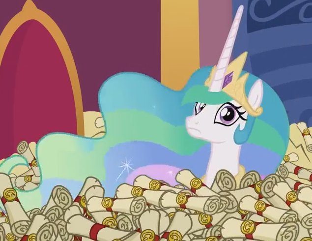 1224178__safe_screencap_princess+celestia_scroll_spoiler-colon-s06e15_28+pranks+later.jpeg