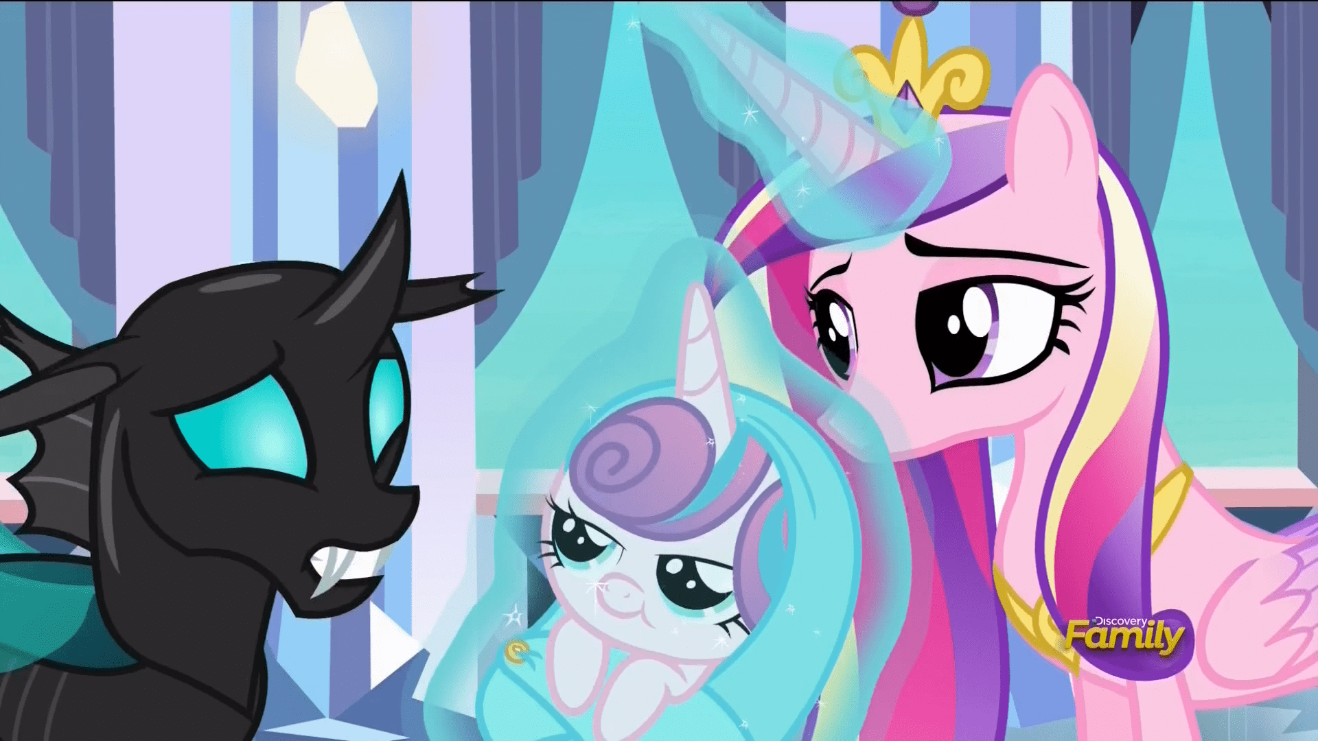 1229530__safe_screencap_princess+cadance_princess+flurry+heart_spoiler-colon-s06e16_the+times+they+are+a+changeling_thorax.png