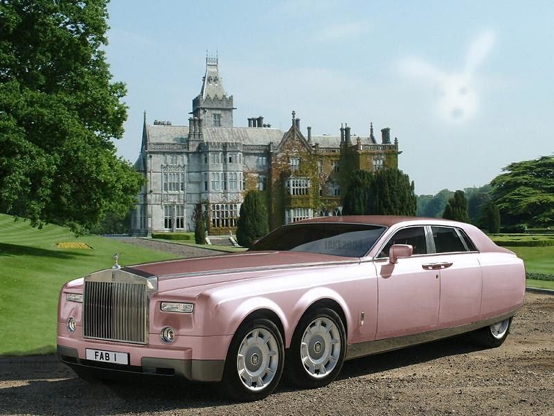 Английский машины купить. Роуз Ройс. Rolls Royce Fab 1. Роуз Ройс машина. Розовый Роллс Ройс.
