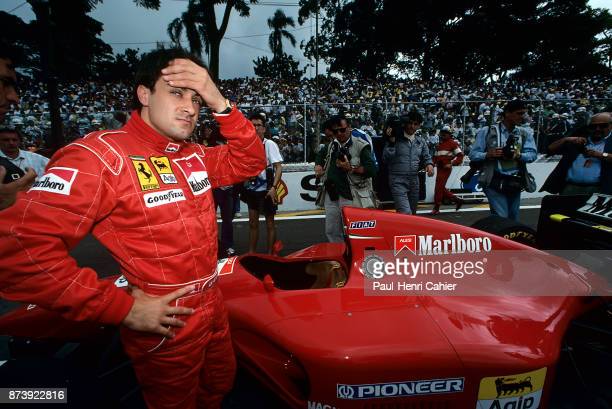 jean-alesi-ferrari-412t1-grand-prix-of-brazil-autodromo-jose-carlos-picture-id873922816