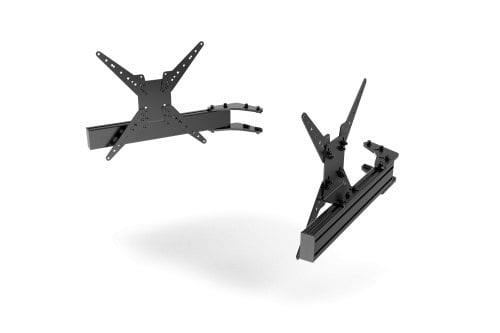 580mm/22.8" Add-On Triple Monitor Arms with VESA Mounts — Fits Monitors up to 45"