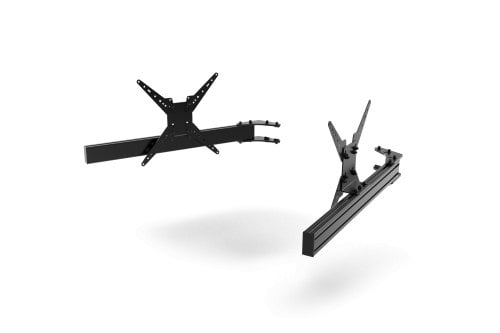 980mm/38.58" Add-On Triple Monitor Arms with VESA Mounts — Fits Monitors up to 55"