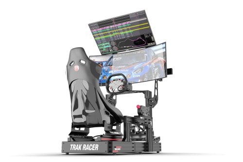 Cockpit-Mounted Dual (2) Monitor Stand – Up to 80" Display for Sim Racing, Flight Simulation & Truck Simulators