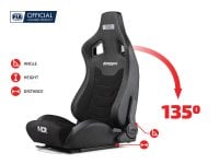 ERS4 Elite Reclining Seat - PU Leather & Suede Edition, view 7