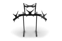 Freestanding Quad (4) Monitor Stand – Up to 45" Displays for Sim Racing, Flight Simulation & Truck Simulators, view 3