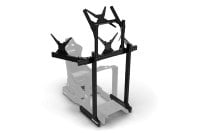 Freestanding Quad (4) Monitor Stand – Up to 45" Displays for Sim Racing, Flight Simulation & Truck Simulators, view 5