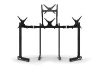 Freestanding Quad (4) Monitor Stand with Extra Leg Supports – Up to 55" Displays for Sim Racing, Flight Simulation & Truck Simulators, view 2