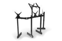 Freestanding Quad (4) Monitor Stand with Extra Leg Supports – Up to 55" Displays for Sim Racing, Flight Simulation & Truck Simulators, view 4