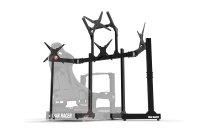 Freestanding Quad (4) Monitor Stand with Extra Leg Supports – Up to 55" Displays for Sim Racing, Flight Simulation & Truck Simulators, view 6