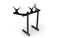 Freestanding Triple (3) Monitor Stand - Up to 45" Displays for Sim Racing, Flight Simulation & Truck Simulators, view 3