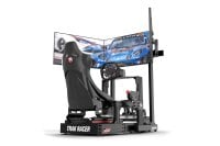 Freestanding Triple (3) Monitor Stand - Up to 45" Displays for Sim Racing, Flight Simulation & Truck Simulators