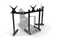Freestanding Triple (3) Monitor Stand with Extra Leg Supports - Up to 55" Displays for Sim Racing, Flight Simulation & Truck Simulators, view 5