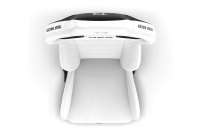RE2 Dual-Lock Reclining Sim Racing Seat - White Diamond-Stitched Leather-Style (Seat Only), view 3