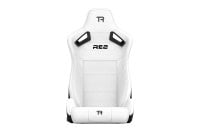 RE2 Dual-Lock Reclining Sim Racing Seat - White Diamond-Stitched Leather-Style (Seat Only), view 5
