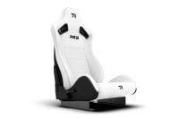 RE2 Dual-Lock Reclining Sim Racing Seat - White Diamond-Stitched Leather-Style (Seat Only), view 7