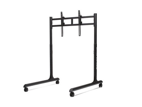 Round Tube Freestanding Single Monitor Stand