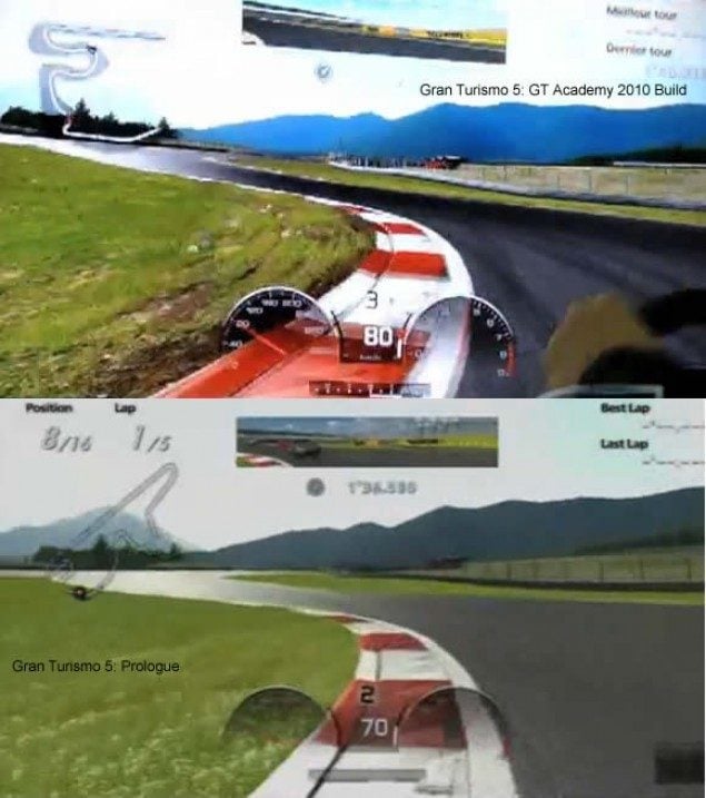 Gran Turismo 5 versus Gran Turismo 5 Prologue: Stunning HD