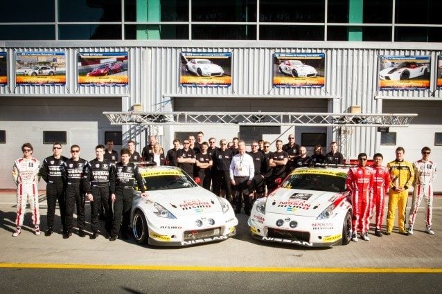 2014 24 hours of dubai gt academy group team photo