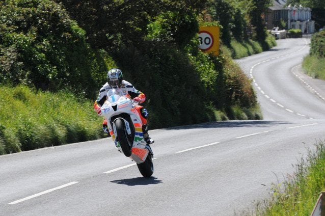 Isle of Man TT Mann3 Pure Road Racing Motorcycle Helmet 