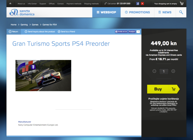 Jogo PS4 Gran Turismo Sport
