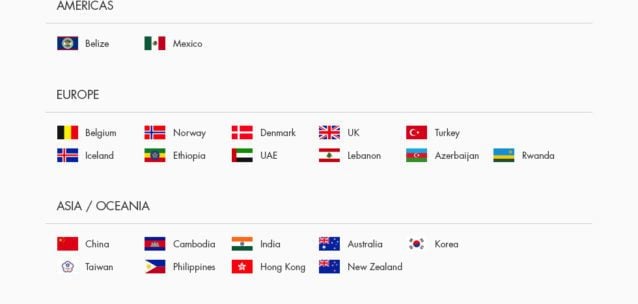 fia participating countries early 2016