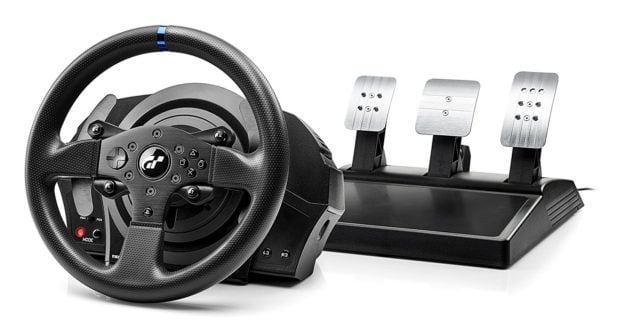 PS4 Logitech G29 steering wheel + Shifter in action with Gran Turismo Sport