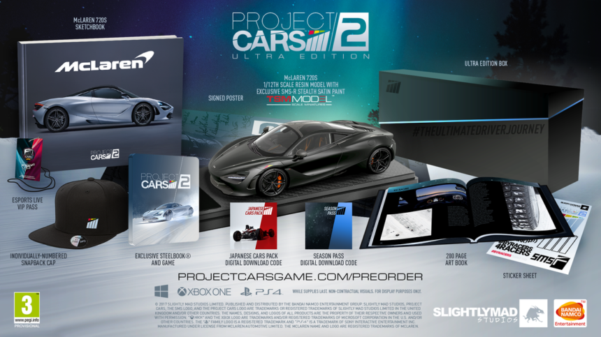 Project Cars 2 Pre Order Versions Include 1 12 Mclaren Exclusive Cars More