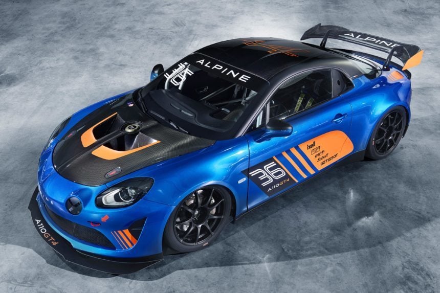 Alpine Turns Its A110 Into a ReadyMade GT4 Race Car