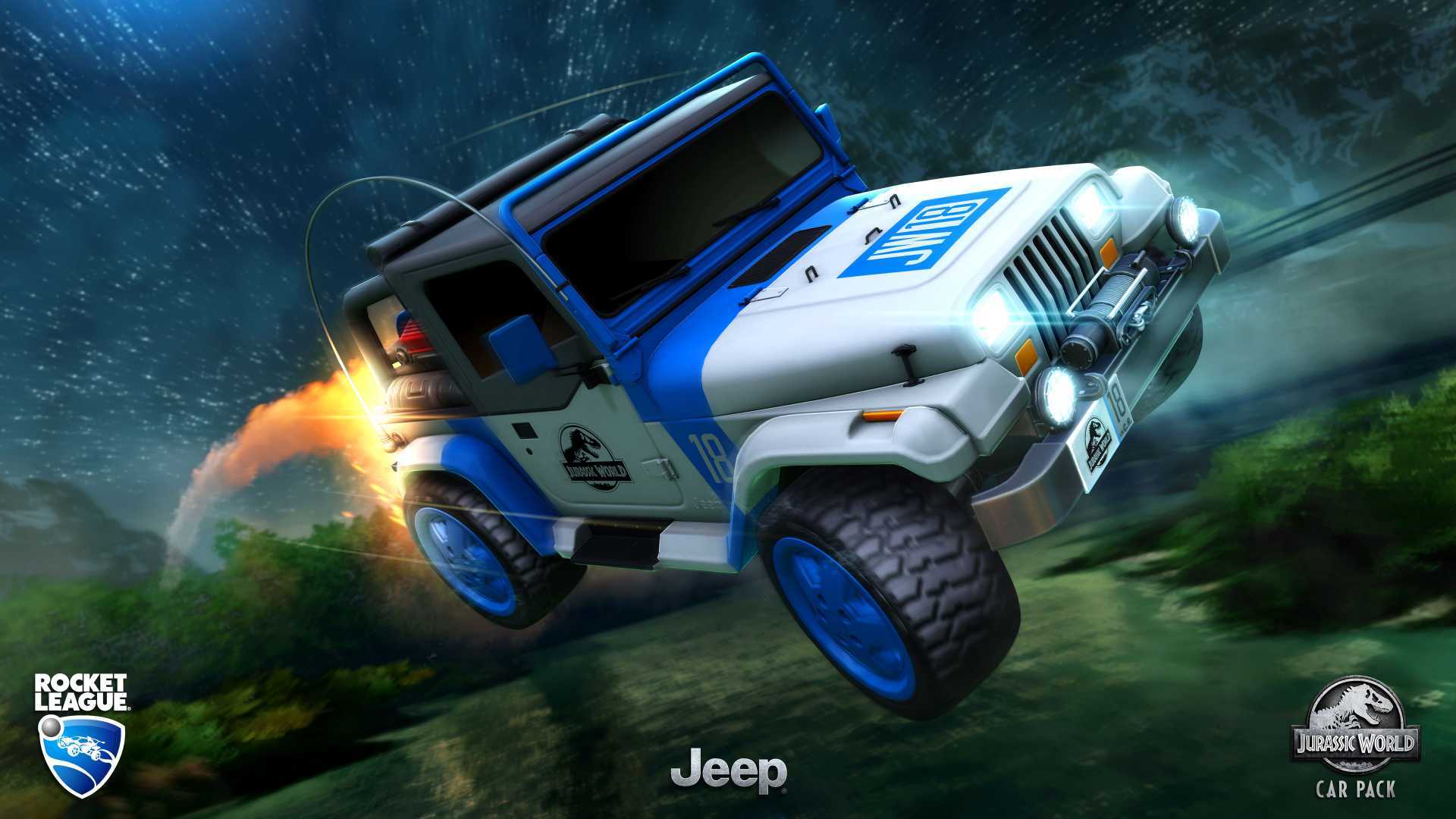 Jurassic World's Jeep Wrangler is Coming to Rocket League – GTPlanet
