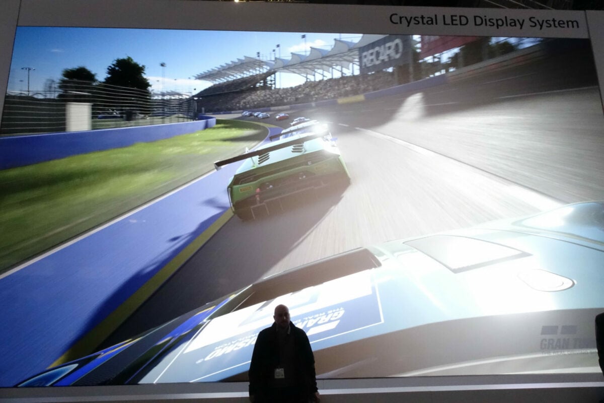 More Images of GT Sport 8K Tech Demo From Sony’s Enormous Crystal LED ...