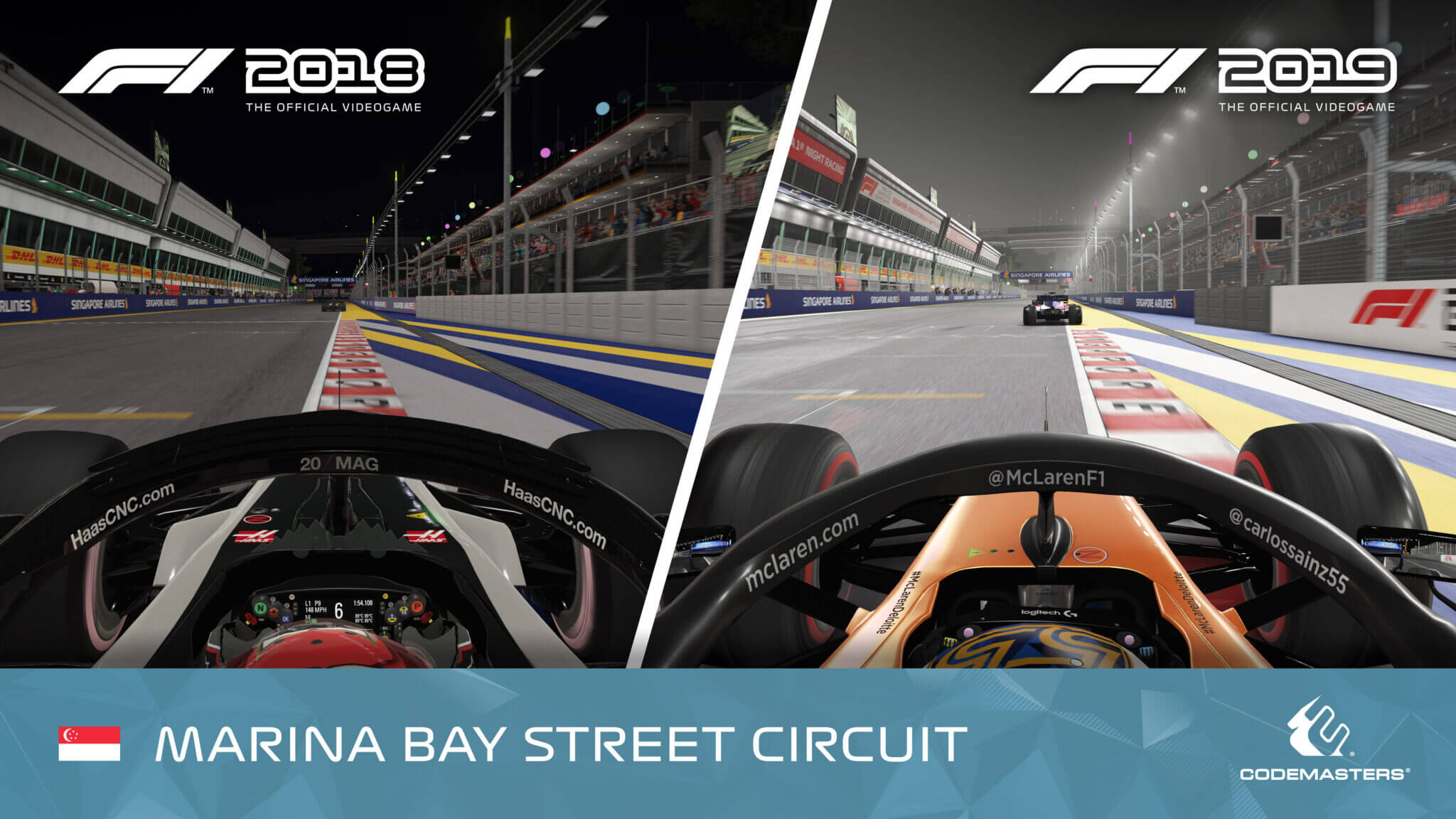 Latest F1 2019 Screenshots Show Off Night Improvements