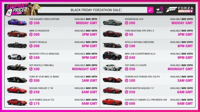 Forza 4 Horizon best deals, price and new features, London Evening Standard