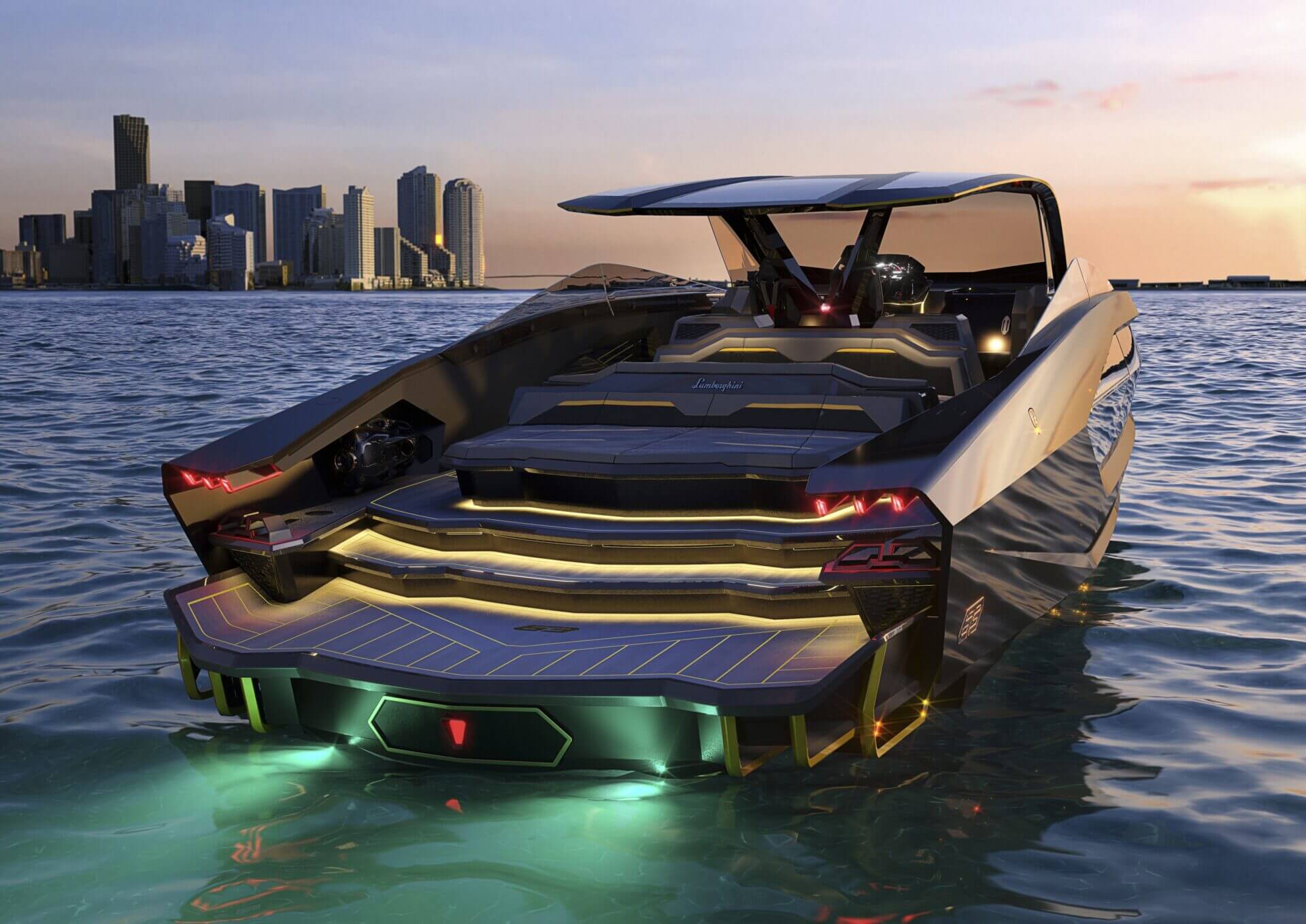 lamborghini 63 ft yacht