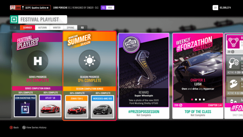 Forza Horizon 4 Series 38 Summer Championships Challenges And Events Racing Games
